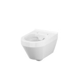 WC suspendat CREA OVAL CleanOn cu sistem de fixare ascunsa